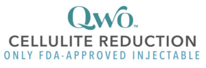 QWO Logo, text only Cellulite Reduction Only FDA-Approved Injectable